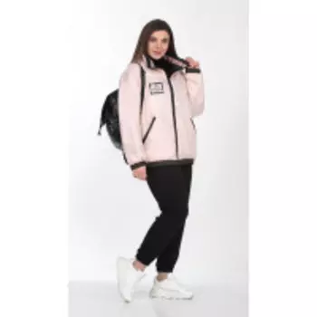 Куртка Lady Secret-6312/1 В цвете: Розовый; Размеры: 56,58,60