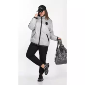 Куртка Lady Secret-6313 В цвете: Серый; Размеры: 56,58,60