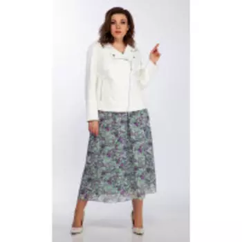 Куртка Olga Style-351 В цвете: Белый; Размеры: 56