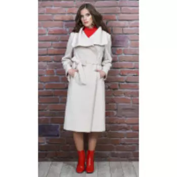 Пальто Alani-1257 В цвете: Белый; Размеры: 46,48,44