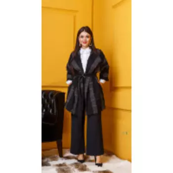 Пальто Anastasia-330 В цвете: Черный, Серый; Размеры: 56,52,54