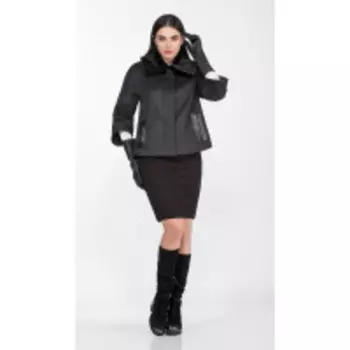 Пальто Foxy Fox-1446 В цвете: Черный; Размеры: 50,46,48,44
