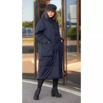 Пальто Lady Secret-6273/2 В цвете: Синий; Размеры: 56,52,54