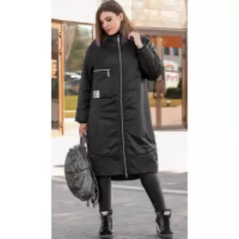 Пальто Lady Secret-6274/1 В цвете: Черный; Размеры: 56
