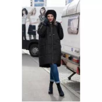 Пальто Lady Secret-8276/2 В цвете: Черный; Размеры: 56,52,54