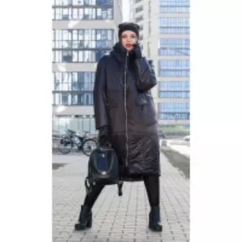 Пальто Lady Secret-8280/1 В цвете: Черный; Размеры: 58,60