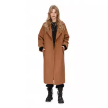 Пальто PiRS-1411 В цвете: Коричневый; Размеры: 50,52,46,48,44,42,40