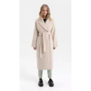 Пальто PiRS-2778/1 В цвете: Бежевый; Размеры: 50,52,46,48,44,42,40
