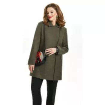 Пальто TEZA-1565/1 В цвете: Зеленый; Размеры: 56,58,60,62,64,50,52,48,54