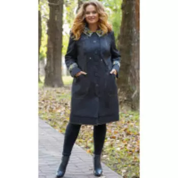 Плащ Hit-823 Milana В цвете: Черный; Размеры: 56,58,60,62,64,54