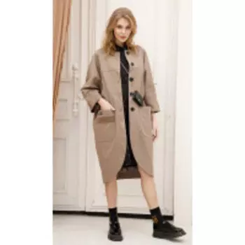Плащ LOKKA-756 В цвете: Коричневый; Размеры: 54