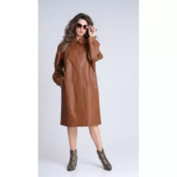 Плащ Sandyna-13940 В цвете: Коричневый; Размеры: 50,52,46,48,54,44