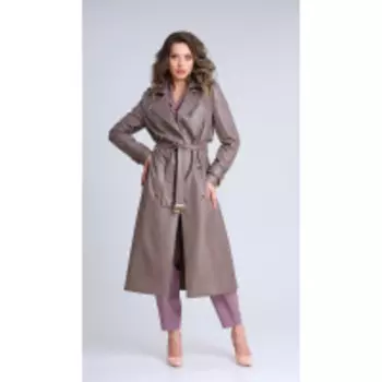 Плащ Sandyna-13962 В цвете: Коричневый; Размеры: 50,52,46,48,54,44