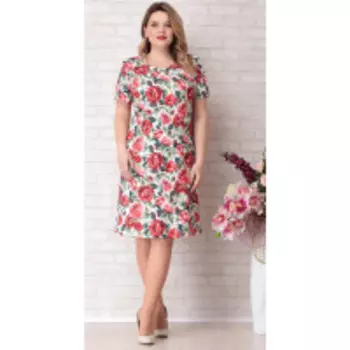 Платье Aira Style-685/1 В цвете: Разноцветный; Размеры: 56,52,54