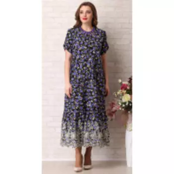 Платье Aira Style-739 В цвете: Синий; Размеры: 56,58,52,54