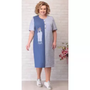 Платье Aira Style-754 В цвете: Синий; Размеры: 56,58,60