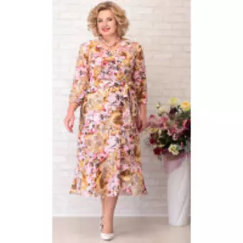 Платье Aira Style-757 В цвете: Разноцветный; Размеры: 56,58,54