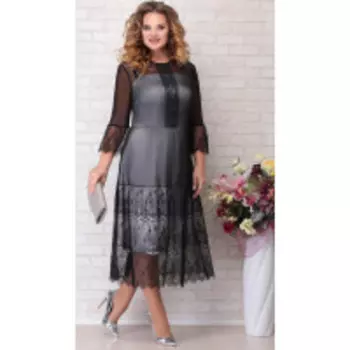 Платье Aira Style-768 В цвете: Черный; Размеры: 56,52,54