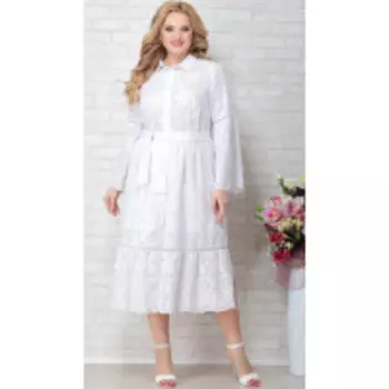 Платье Aira Style-787 В цвете: Белый; Размеры: 56,58