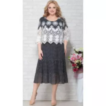 Платье Aira Style-789 В цвете: Черный; Размеры: 56,58,60,62,64