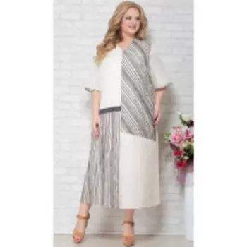 Платье Aira Style-790 В цвете: Бежевый; Размеры: 66,68