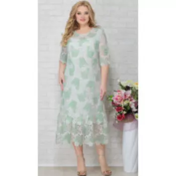 Платье Aira Style-793 В цвете: Зеленый; Размеры: 58,60,62