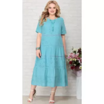 Платье Aira Style-812 В цвете: Голубой; Размеры: 56