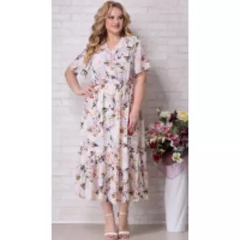 Платье Aira Style-823 В цвете: Розовый; Размеры: 56,58,60