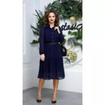 Платье Anastasia-488 В цвете: Синий; Размеры: 58,50