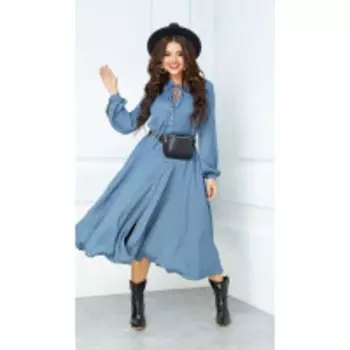 Платье Anastasia-503/3 В цвете: Голубой; Размеры: 50,46,48