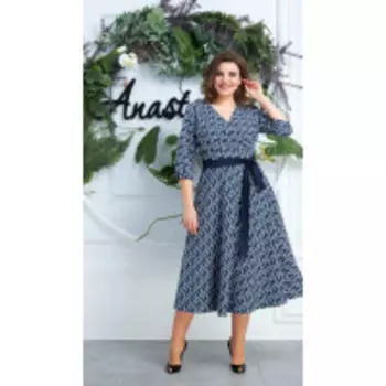 Платье Anastasia-562 В цвете: Синий; Размеры: 50,52,54