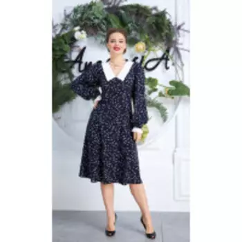 Платье Anastasia-565 В цвете: Синий; Размеры: 50,52,48
