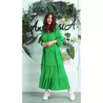 Платье Anastasia-626.01 В цвете: Зеленый; Размеры: 56,58,60,50,52,54