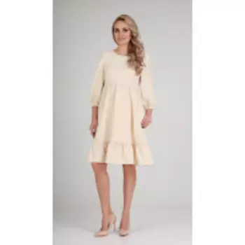 Платье Andrea Fashion-AF-116 В цвете: Бежевый; Размеры: 46,48,44