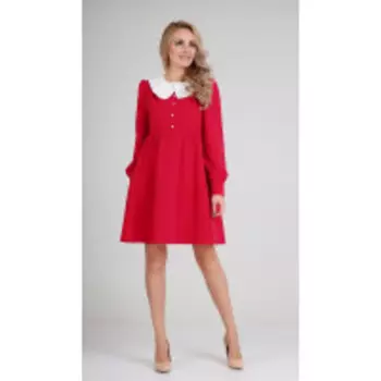 Платье Andrea Fashion-AF-117-1/1 В цвете: Красный; Размеры: 46,48,44