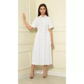 Платье Andrea Fashion-AF-129/2 В цвете: Белый; Размеры: 50,46,48