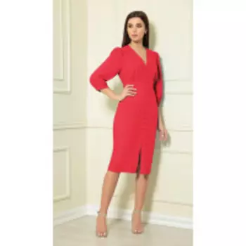 Платье Andrea Fashion-AF-140/8 В цвете: Красный; Размеры: 46,48