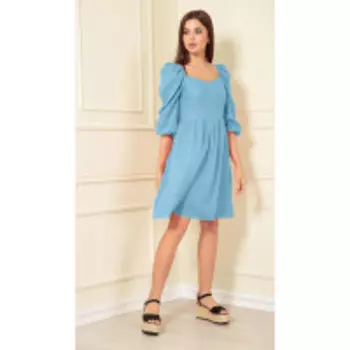 Платье Andrea Fashion-AF-141/10 В цвете: Голубой; Размеры: 46,48,44