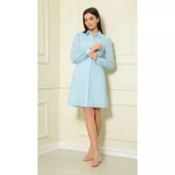 Платье Andrea Fashion-AF-146-2 В цвете: Голубой; Размеры: 46,48,44,42