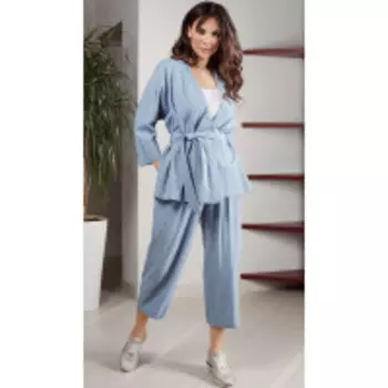 Костюм TEFFI style-1563 В цвете: Голубой; Размеры: 56,58,60,50,52,54