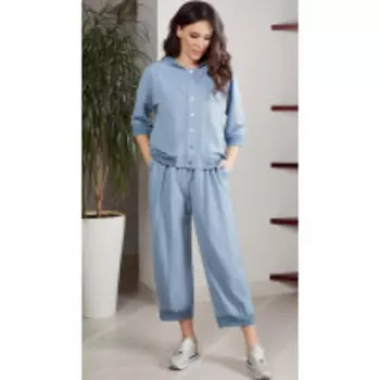 Костюм TEFFI style-1565 В цвете: Голубой; Размеры: 56,50,52,48,54