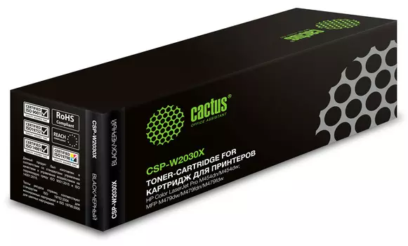 Картридж лазерный Cactus CSP-W2030X (№415X/W2030X), черный, 7500 страниц, совместимый для LJ M454/MFP M479