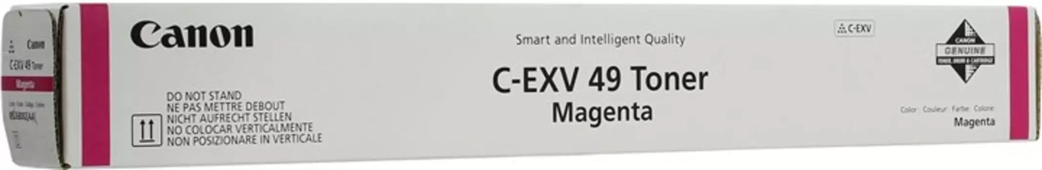 Картридж лазерный Canon C-EXV49M/8526B002, пурпурный, 19000 страниц, оригинальный для Canon imageRUNNER ADVANCE С33XX, C35XX, DX C37XX