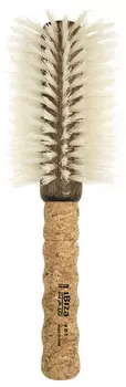 IBIZA HAIR Щетка круглая для укладки волос, осветленная щетина, диаметр 80 мм (пробка)