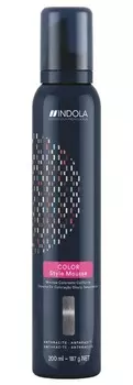INDOLA Мусс оттеночный для укладки волос, антрацит / Color Style Mousse 200 мл