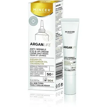 Mincer Pharma Argan Life 50+ Крем против морщин, против капилляров, против темных кругов, крем для глаз и губ, 15 мл, Mincer Est. Pharma 1989