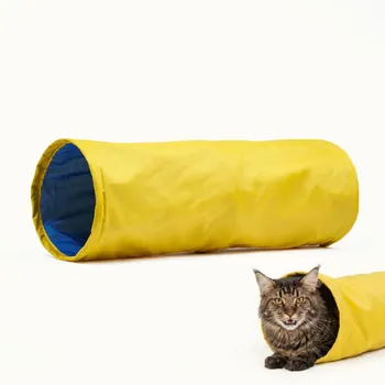 Pet hobby Тоннель с шуршащим элементом для кошек, 65х22 см, желтый