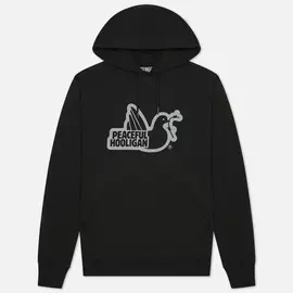 Мужская толстовка Peaceful Hooligan Outline Dove Hoodie, цвет чёрный, размер XL