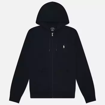 Мужская толстовка Polo Ralph Lauren Double-Knit Full-Zip Hoodie, цвет синий, размер S