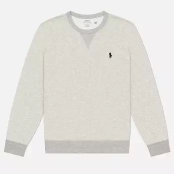 Мужская толстовка Polo Ralph Lauren Double-Knit Crew Neck, цвет серый, размер XXL